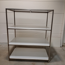 étagère inox avec plaques ABS 